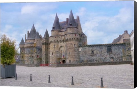 Framed Castle Of Vitre Print