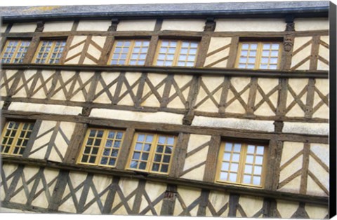 Framed Timber Framed Building Moncontour Print