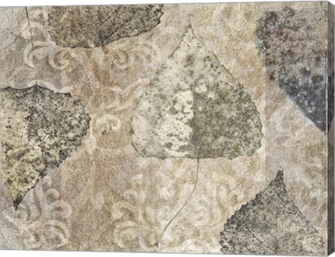 Framed Autumn Leaves Birch Print