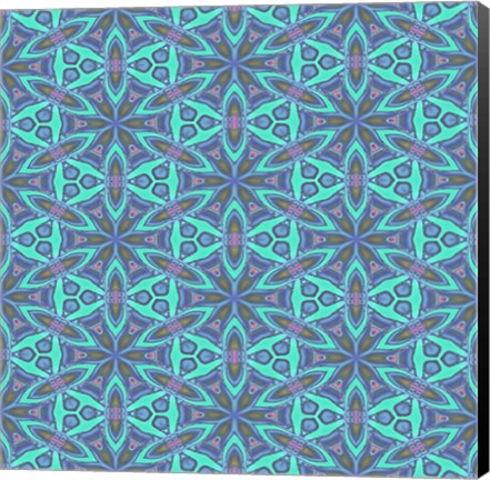 Framed Stained Glass Pattern Print