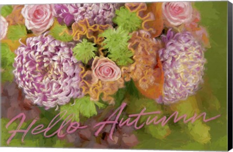 Framed Hello Autumn Print