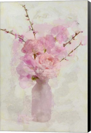 Framed Small Pink Bouquet Print