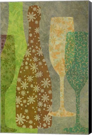 Framed Art of Wine - Champagne Print