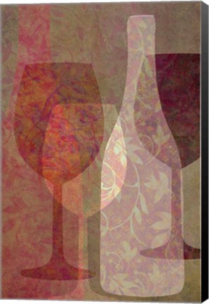 Framed Art of Wine - Rhone Valley Print