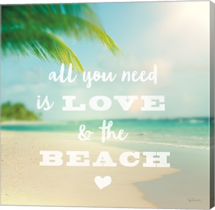 Framed All you need is Beach Print