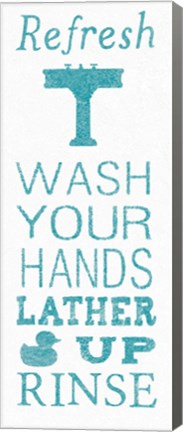 Framed Hand Towel Sink Print