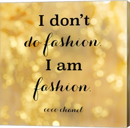 Framed Fashion Quotes III Print