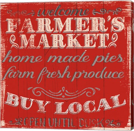 Framed Farmers Market X Print