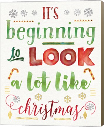 Framed Joyful Wishes I Print