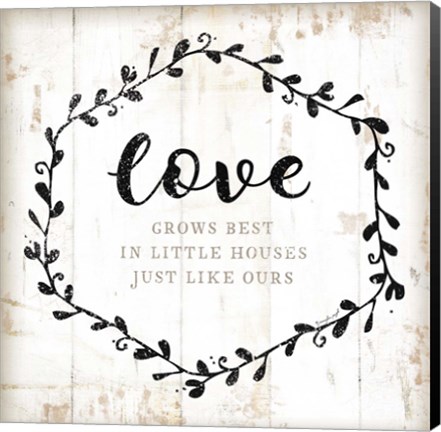Framed Love Grows Best Print