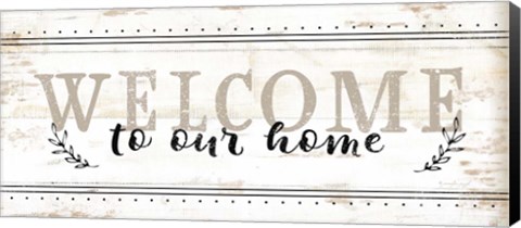 Framed Welcome to Our Home Print