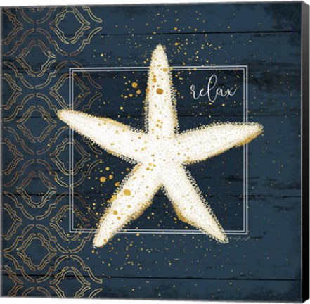 Framed Relax Starfish Print