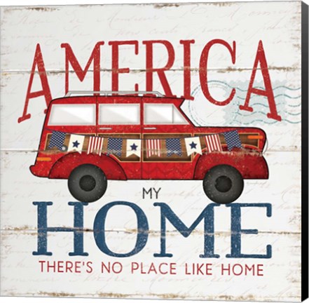 Framed America Home Print