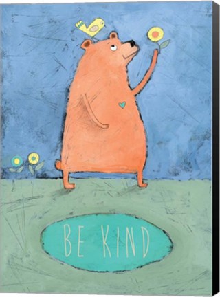 Framed Be Kind Print