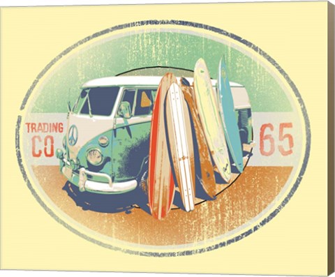 Framed Surfing Print