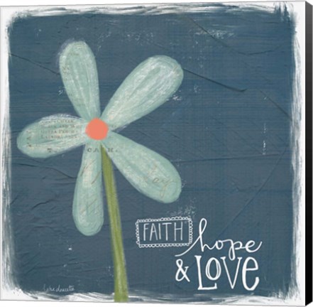 Framed Faith, Hope, Love Print