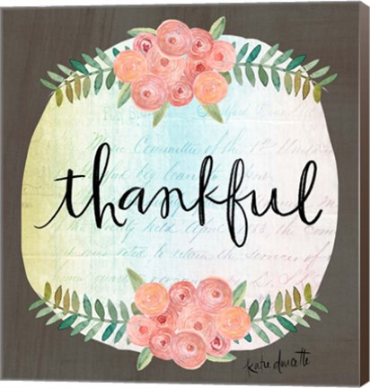 Framed Thankful Print