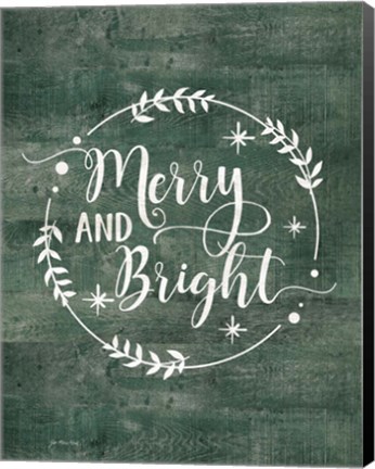 Framed Merry &amp; Bright Print