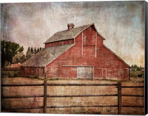 Framed York Road Barn Print