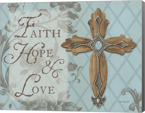 Framed Faith Hope Love Print