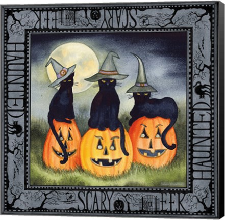 Framed Haunting Halloween Night II Print