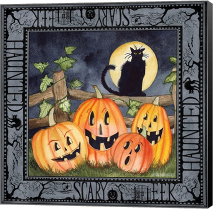 Framed Haunting Halloween Night I Print