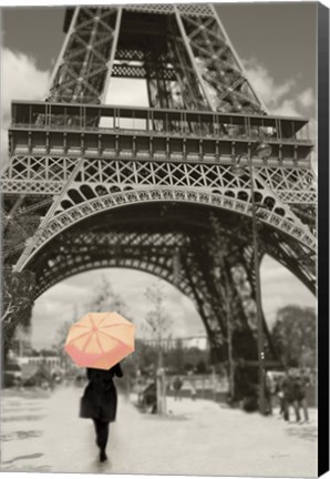 Framed Paris in the Rain II Print