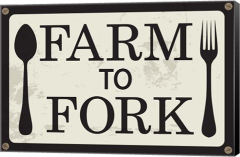 Framed Farm to Fork Print