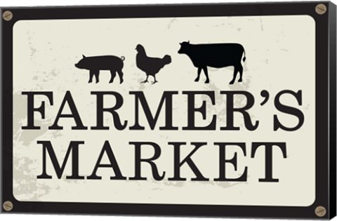 Framed Farmer&#39;s Market Print