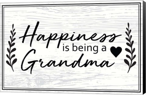 Framed Happiness is Being a Grandma Print