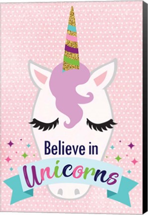 Framed Believe in Unicorns Print