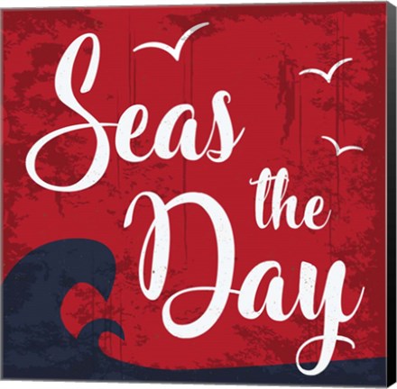 Framed Seas the Day Print