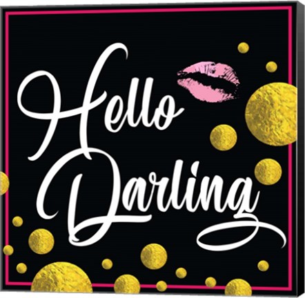 Framed Hello Darling Print