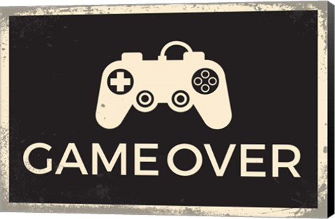 Framed Game Over Print