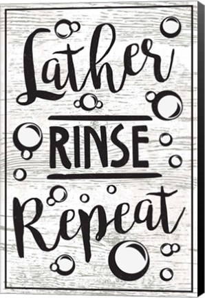 Framed Lather, Rinse, Repeat Print