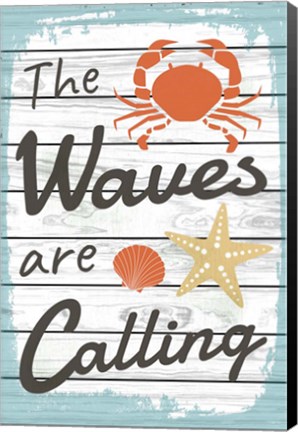 Framed Waves are Calling Print