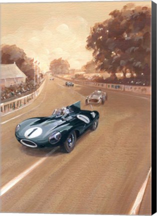 Framed Vintage Race Print