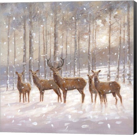 Framed Snow Family Print