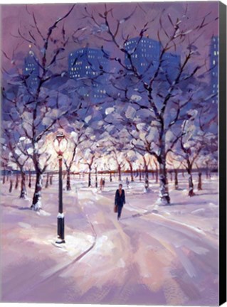 Framed Winter Stroll Print