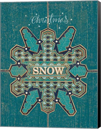 Framed Christmas Snow Print