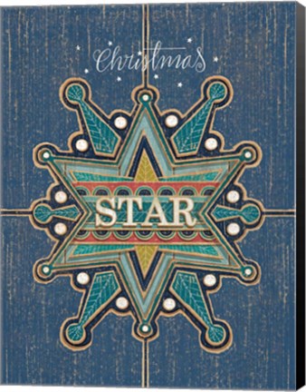 Framed Christmas Star Print