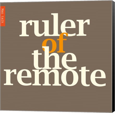 Framed Ruler of the Remote Print