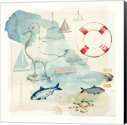 Framed Seaside I Print