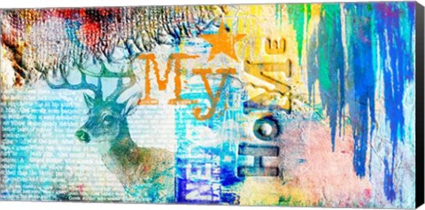 Framed My Home Print