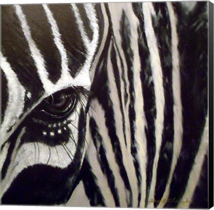Framed Zebra Print