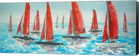 Framed Sailing Yachts Print