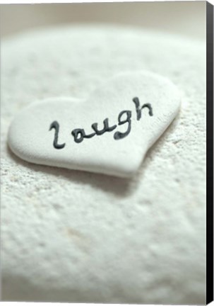 Framed Laugh Pebble - Still Life Print