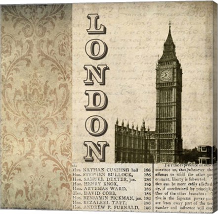 Framed London I Print