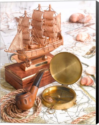 Framed Vintage Nautical II Print