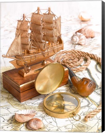 Framed Vintage Nautical III Print